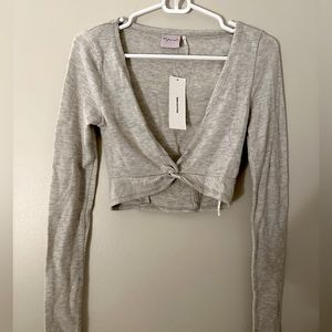 Urban Outfitters Cropped Twist-Front Top